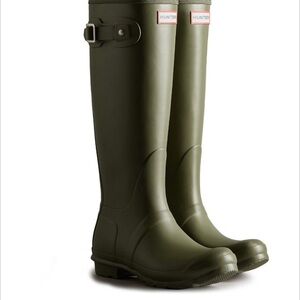 Hunter Boots Olive Knee-High RainBoots